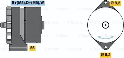 BOSCH 0 986 036 800 - Генератор autosila-amz.com