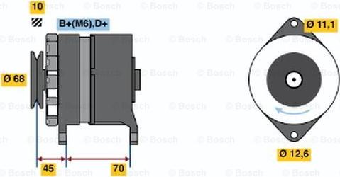 BOSCH 0 986 036 750 - Генератор autosila-amz.com