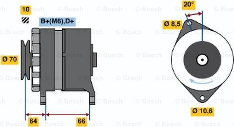 BOSCH 0 986 030 990 - Генератор autosila-amz.com