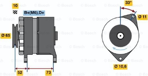 BOSCH 0 986 030 940 - Генератор autosila-amz.com