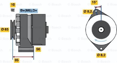 BOSCH 0 986 030 910 - Генератор autosila-amz.com