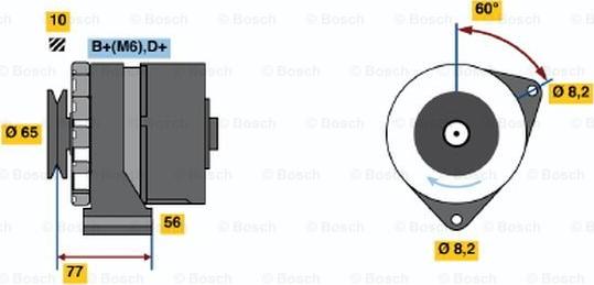 BOSCH 0 986 030 850 - Генератор autosila-amz.com