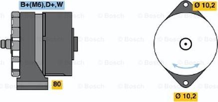 BOSCH 0 986 031 250 - Генератор autosila-amz.com