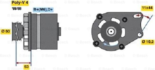 BOSCH 0 986 038 621 - Генератор autosila-amz.com