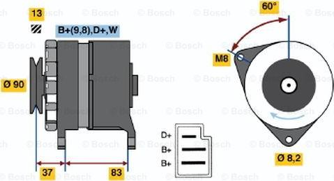 BOSCH 0 986 033 940 - Генератор autosila-amz.com