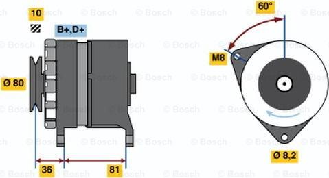 BOSCH 0 986 033 310 - Генератор autosila-amz.com