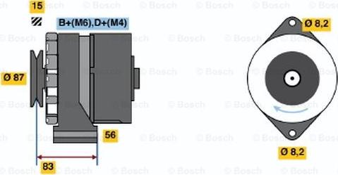 BOSCH 0 986 033 320 - Генератор autosila-amz.com