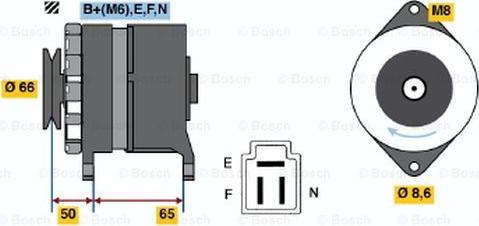 BOSCH 0 986 032 401 - Генератор autosila-amz.com