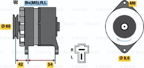 BOSCH 0 986 032 611 - Генератор autosila-amz.com