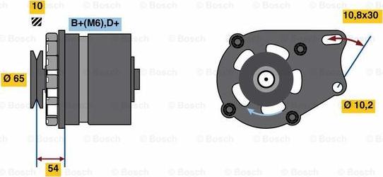 BOSCH 0 986 032 340 - Генератор autosila-amz.com