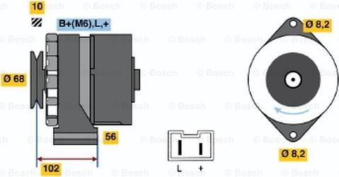 BOSCH 0 986 032 740 - Генератор autosila-amz.com