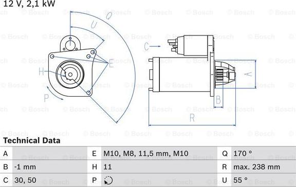 BOSCH 0 986 024 350 - Стартер autosila-amz.com