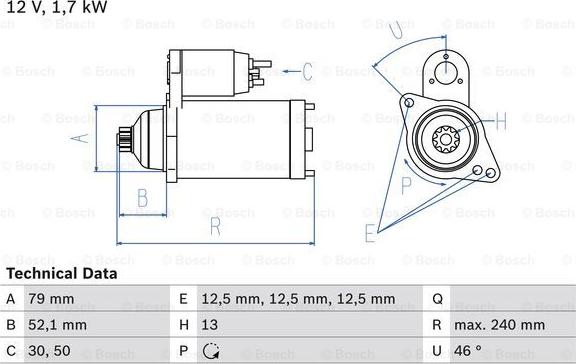 BOSCH 0 986 025 220 - Стартер autosila-amz.com