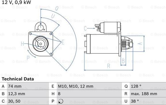 BOSCH 0 986 025 710 - Стартер autosila-amz.com