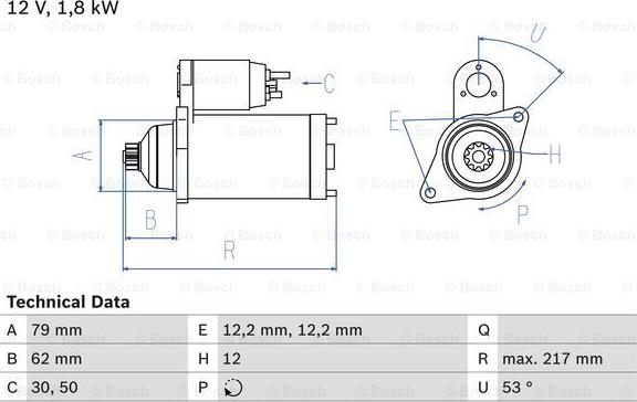 BOSCH 0 986 026 330 - Стартер autosila-amz.com