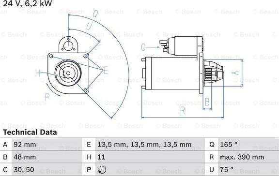 BOSCH 0 986 020 880 - Стартер autosila-amz.com