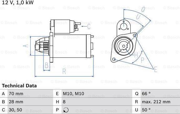 BOSCH 0 986 023 230 - Стартер autosila-amz.com