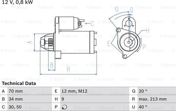 BOSCH 0 986 027 060 - Стартер autosila-amz.com