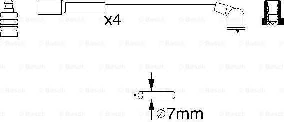 BOSCH 0 986 356 942 - Комплект проводов зажигания autosila-amz.com