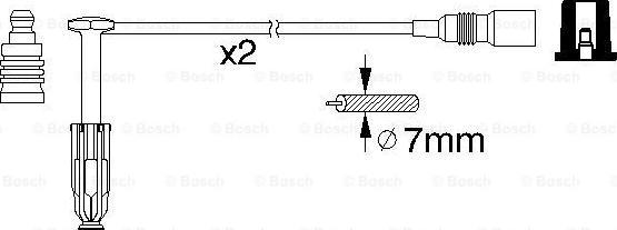 BOSCH 0 986 356 311 - Провода в/в к-т autosila-amz.com