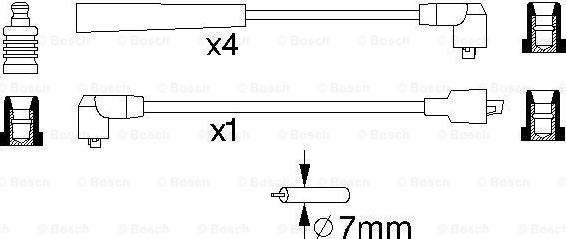 BOSCH 0 986 356 759 - Комплект проводов зажигания autosila-amz.com