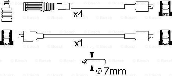 BOSCH 0 986 357 084 - Комплект проводов зажигания autosila-amz.com