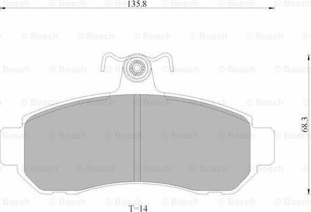 BOSCH 0 986 AB9 046 - Тормозные колодки, дисковые, комплект autosila-amz.com