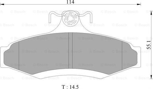 BOSCH 0 986 AB9 047 - Тормозные колодки, дисковые, комплект autosila-amz.com