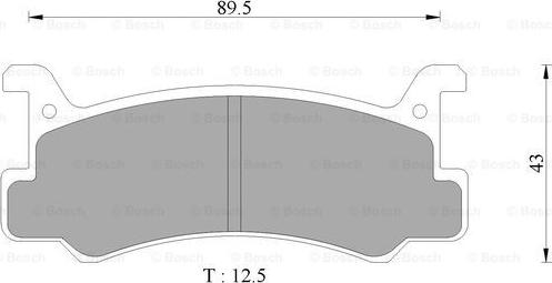 BOSCH 0 986 AB9 007 - Тормозные колодки, дисковые, комплект autosila-amz.com