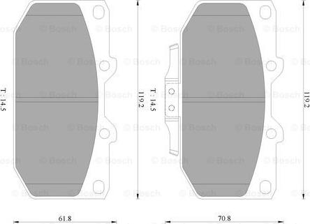 BOSCH 0 986 AB9 039 - Тормозные колодки, дисковые, комплект autosila-amz.com