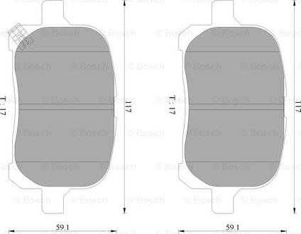 BOSCH 0 986 AB9 075 - Тормозные колодки, дисковые, комплект autosila-amz.com