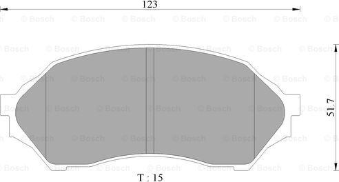 BOSCH 0 986 AB9 077 - Тормозные колодки, дисковые, комплект autosila-amz.com