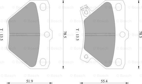 BOSCH 0 986 AB9 153 - Тормозные колодки, дисковые, комплект autosila-amz.com