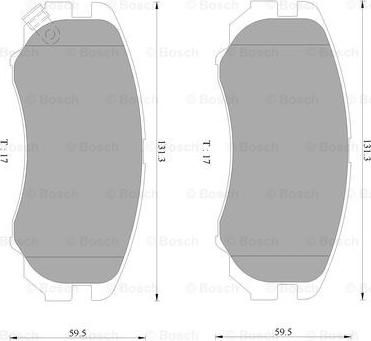 BOSCH 0 986 AB9 106 - Тормозные колодки, дисковые, комплект autosila-amz.com