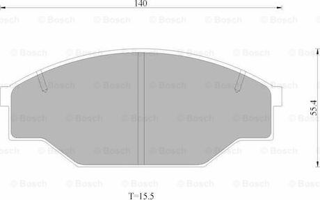 BOSCH 0 986 AB4 499 - Тормозные колодки, дисковые, комплект autosila-amz.com