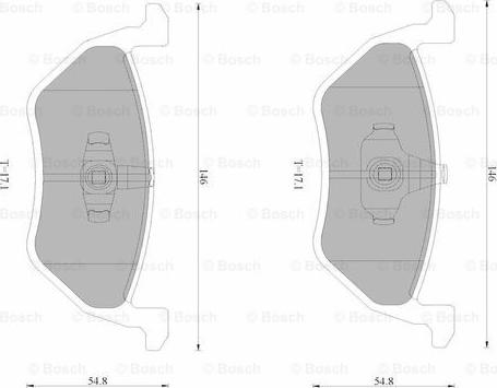 BOSCH 0 986 AB4 592 - Тормозные колодки, дисковые, комплект autosila-amz.com