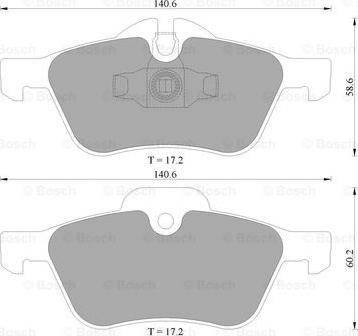 BOSCH 0 986 AB4 572 - Тормозные колодки, дисковые, комплект autosila-amz.com