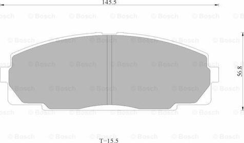 BOSCH 0 986 AB4 399 - Тормозные колодки, дисковые, комплект autosila-amz.com