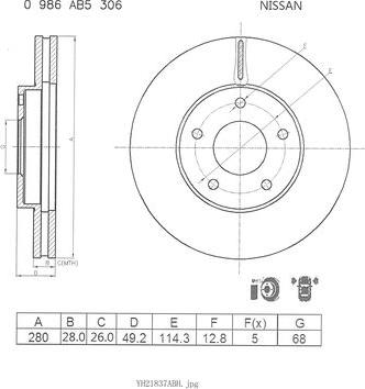 Japanparts JDI158 - Тормозной диск autosila-amz.com