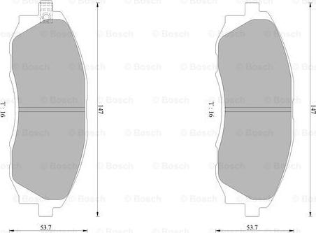 BOSCH 0 986 AB0 215 - Тормозные колодки, дисковые, комплект autosila-amz.com