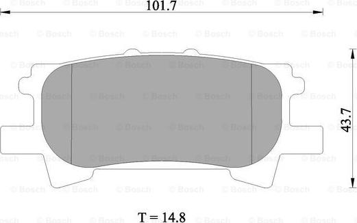 BOSCH 0 986 AB1 412 - Тормозные колодки, дисковые, комплект autosila-amz.com