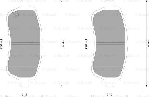 BOSCH 0 986 AB1 089 - Тормозные колодки, дисковые, комплект autosila-amz.com