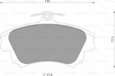 BOSCH 0 986 AB3 505 - Тормозные колодки, дисковые, комплект autosila-amz.com