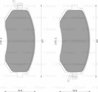 BOSCH 0 986 AB3 508 - Тормозные колодки, дисковые, комплект autosila-amz.com