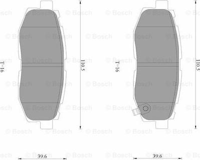 BOSCH 0 986 AB3 532 - Тормозные колодки, дисковые, комплект autosila-amz.com