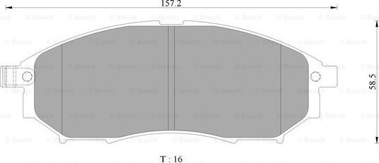 BOSCH 0 986 AB3 098 - Тормозные колодки, дисковые, комплект autosila-amz.com