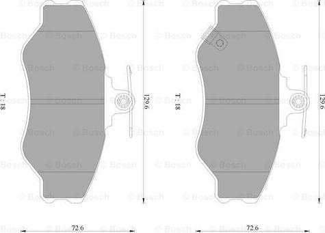 BOSCH 0 986 AB3 026 - Тормозные колодки, дисковые, комплект autosila-amz.com