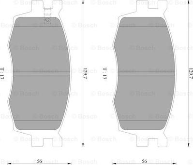 BOSCH 0 986 AB3 077 - Тормозные колодки, дисковые, комплект autosila-amz.com