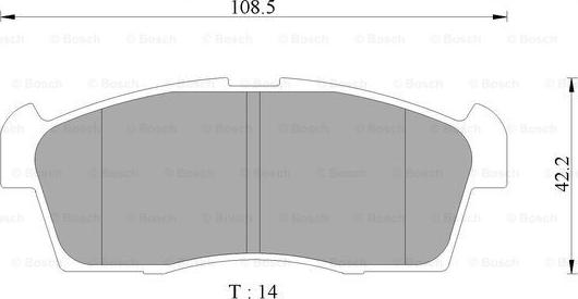 BOSCH 0 986 AB2 490 - Тормозные колодки, дисковые, комплект autosila-amz.com