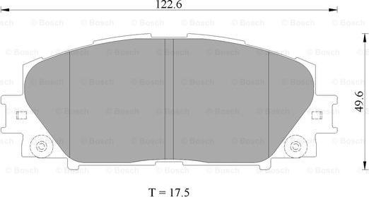 BOSCH 0 986 AB2 403 - Тормозные колодки, дисковые, комплект autosila-amz.com